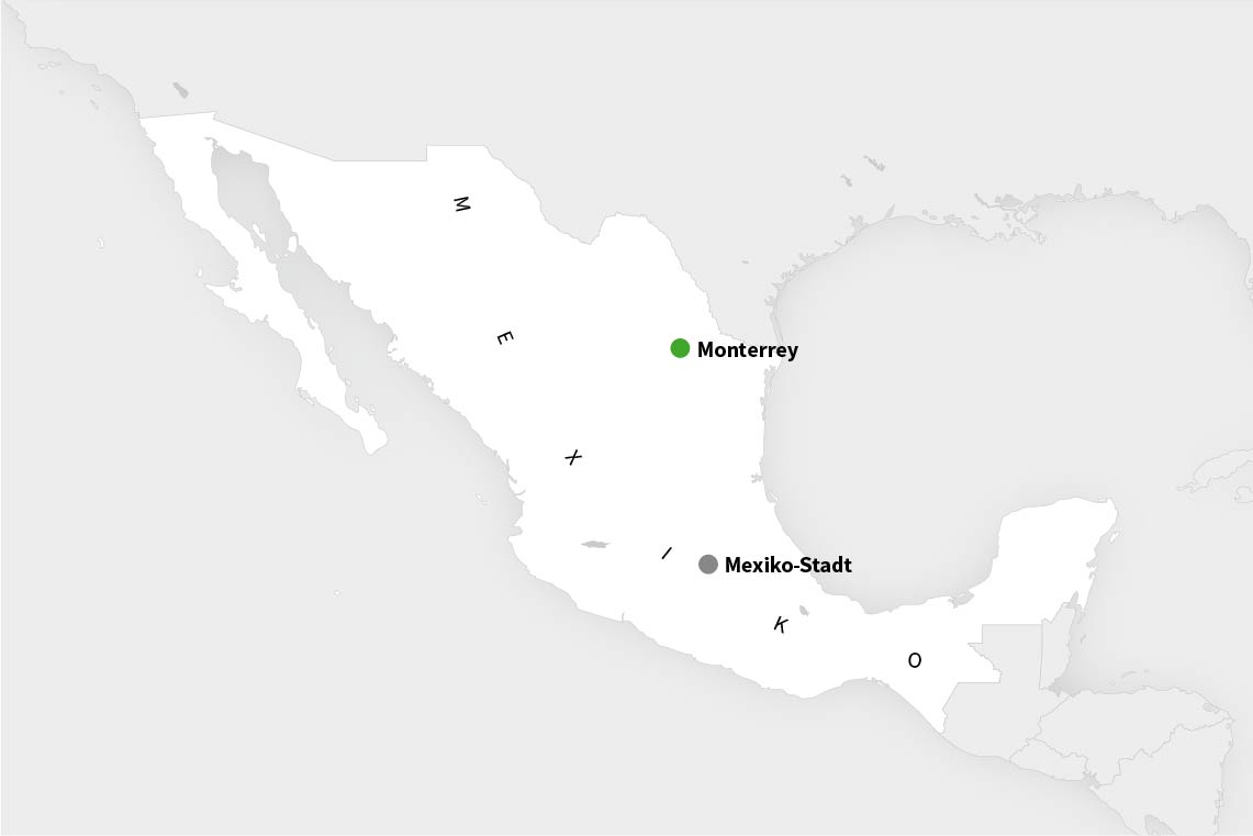 Karte von Mexiko