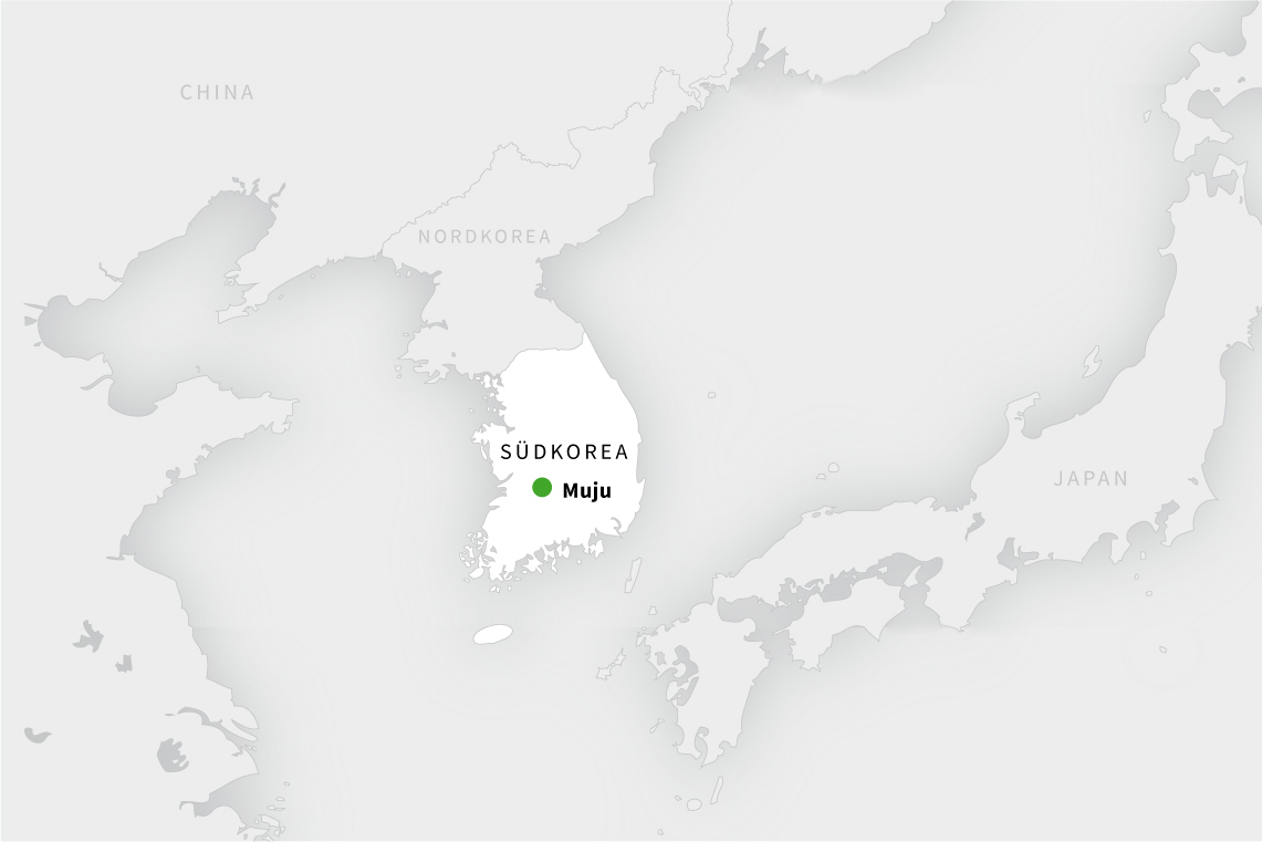 Acht Verflüssigungssätze sind bei Pulmuone Danone in Muju, Südkorea im Einsatz, um Molkereiprodukte zu kühlen