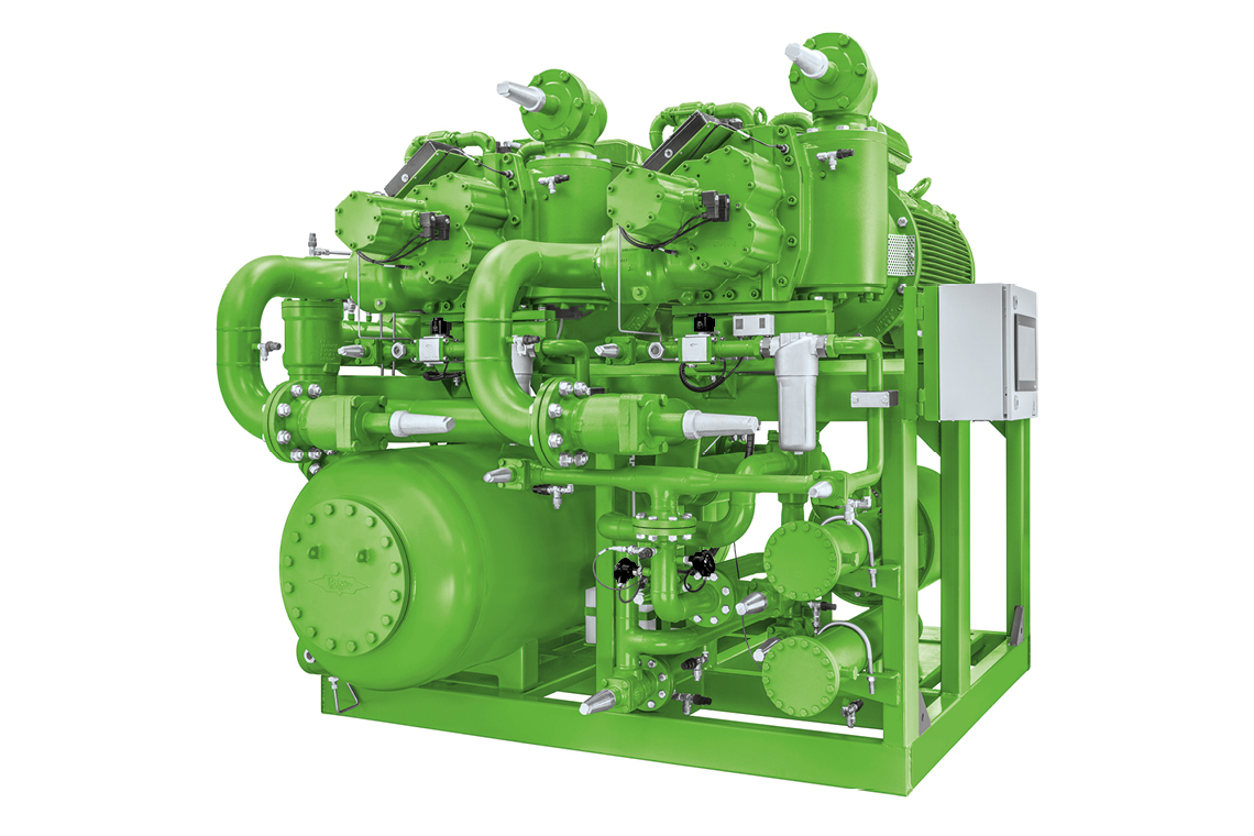 Grünes BITZER Ammonia Compressor Pack (ACP)